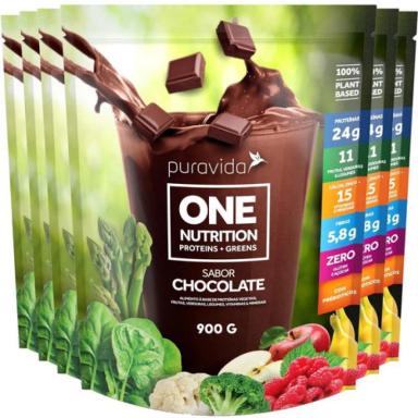 ONE NUTRITION VEGAN CHOCOLATE 6 X 900G PURAVIDA