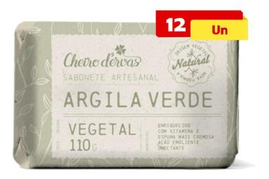 Sabonete De Argila 12 X 110g - Cheiro D'ervas