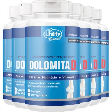 KIT 6 DOLOMITA D 950MG C/120 - UNILIFE