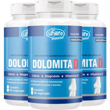 KIT 3 DOLOMITA D 950MG C/120 - UNILIFE