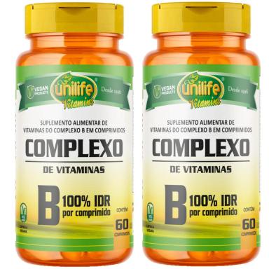 COMPLEXO B VITAMINAS 2 X 60 CáPSULAS - UNILIFE