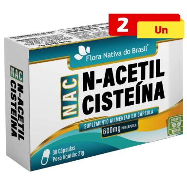 KIT 2 NAC ACETILCISTEINA 700MG 30 CÁPSULAS - FLORA NATIVA