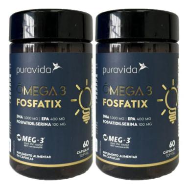 Ômega 3 Fosfatix 2 X 60 Cápsulas Puravida