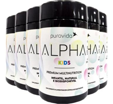 ALPHA KIDS MULTIVITAMíNICO PURAVIDA 6 X 150 CáPSULAS