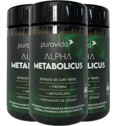 ALPHA METABOLICUS 3 X 60 CáPSULAS PURAVIDA