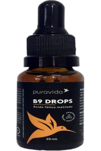 VITAMINA B9 ÁCIDO FóLICO GOTAS 20ML PURAVIDA