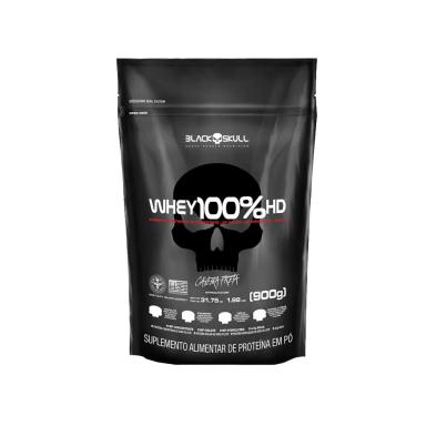 100% WHEY HD BAUNILHA 900G REFIL - BLACK SKULL