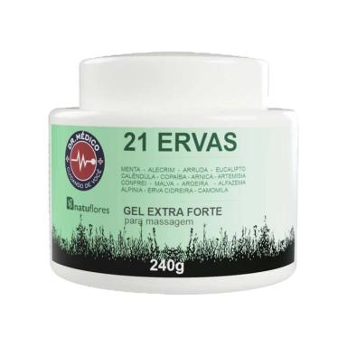 GEL  EXTRA FORTE P/MASSAGEM 21 ERVAS 240G -  NATUFLORES
