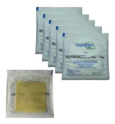 KIT CURATEC HIDROCOLOIDE STANDARD 10X10 COM 5 UNIDADES