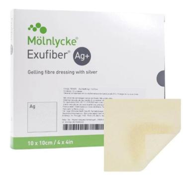 EXUFIBER AG+ 10X10CM