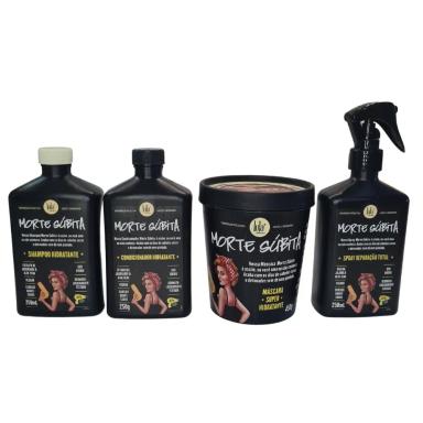 KIT LOLA MORTE SúBITA SHAMPOO+COND+MASC+ SPRAY DE REPARAçãO