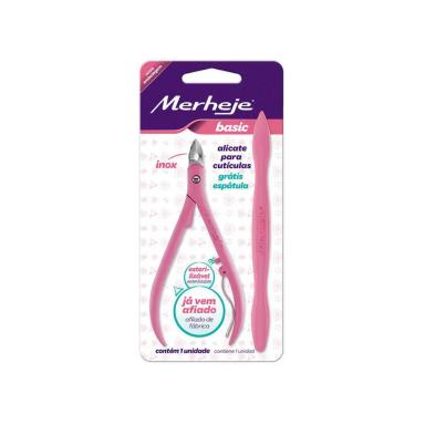 ALICATE PARA CUTíCULA BASIC COM ESPáTULA P/CUTICULA MERHEJE