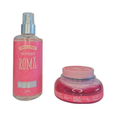 KIT HIDRATANTE CORPORAL + SPRAY PERFUMADO GELEIA DE ROMã