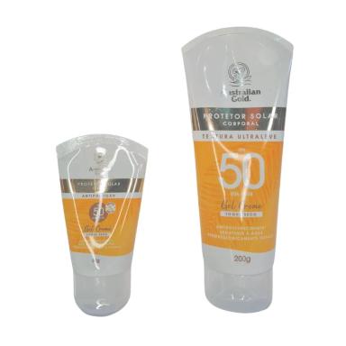 KIT PROTEçãO SOLAR AUSTRALIAN GOLD CORPORAL+FACIAL