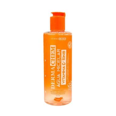 ÁGUA MICELAR DEMAQUILANTE FACIAL VITAMINA C DERMACHEM 250ML