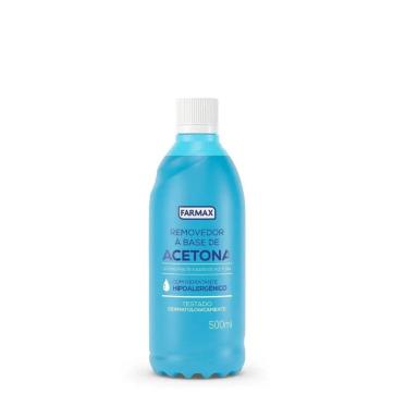 REMOVEDOR À BASE DE ACETONA FARMAX HIPOALERGêNICO 500ML