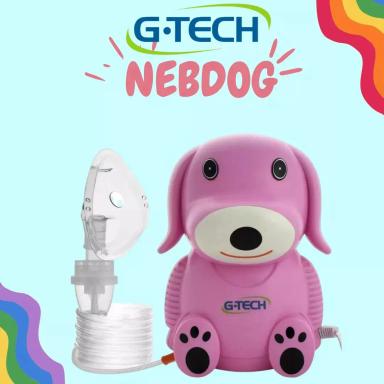 INALADOR NEBULIZADOR G-TECH INFANTIL NEBDOG CACHORRO ROSA