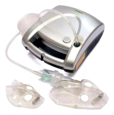APARELHO NEBULIZADOR INALADOR G-TECH NEBCOM 5 PRATA 110/220V