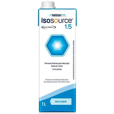 CAIXA COM 12UN ISOSOURCE 1.5 - (1 LITRO CADA) - SEM SABOR - NESTLé