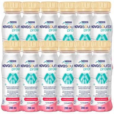 KIT 12X NOVASOURCE PROLINE - MORANGO - 200ML CADA - NESTLé