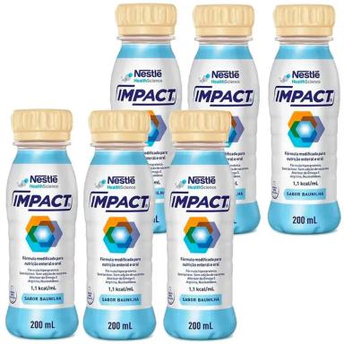KIT 6X IMPACT BAUNILHA - 200ML CADA - NESTLE