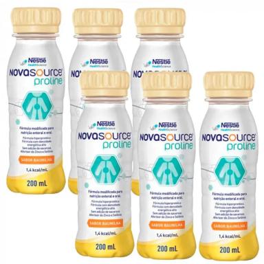 KIT 6X NOVASOURCE PROLINE - BAUNILHA - 200ML CADA - NESTLé