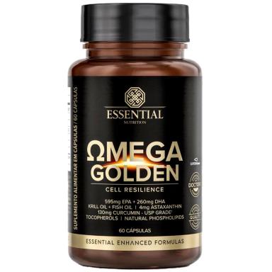 OMEGA GOLDEN - ÔMEGA-3 + ASTAXANTINA - 60 CAPSULAS - ESSENTIAL NUTRITION
