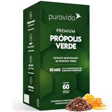 PRóPOLIS VERDE PREMIUM - 60 CAPSULAS SOFTGEL - PURA VIDA