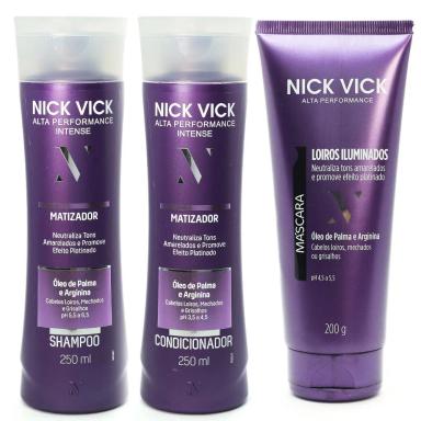 KIT NICK VICK MATIZADOR SHAMPOO CONDICIONADOR E MáSCARA