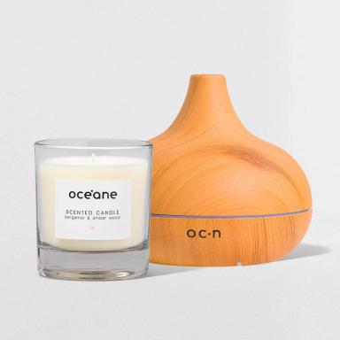 Kit Difusor de Aromas Elétrico Vela Aromatizada