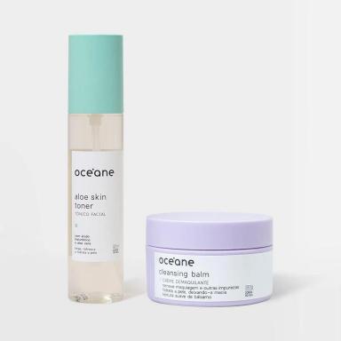 Kit Creme demaquilante Tônico Facial Com Aloe Vera