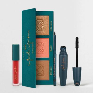 KIT BATOM LíQUIDO + MáSCARA CíLIOS + PALETA MULTIFUNCIONAL + LáPIS DE OLHOS PRETO MARíLIA MENDONçA BY OCéANE (4 PRODUTOS)