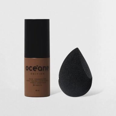 KIT BASE LíQUIDA 500D + ESPONJA DE MAQUIAGEM OCéANE EDITION (2 PRODUTOS) - xpto