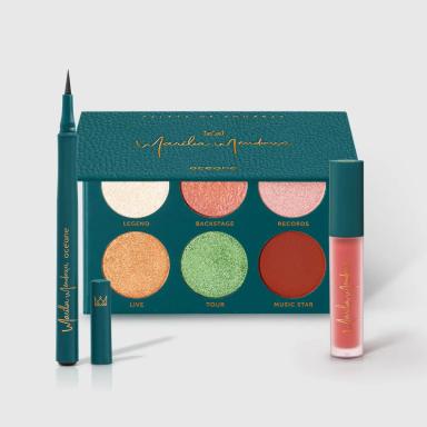 KIT PALETA DE SOMBRAS + CANETA DELINEADORA + BATOM NUDE MARíLIA MENDONçA BY OCéANE (3 PRODUTOS)