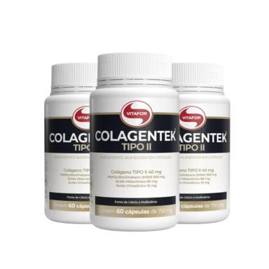 3X COLAGENTEK II (COLáGENO) - 60 CAPS. - VITAFOR