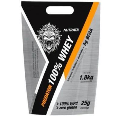 PREDATOR 100% WHEY - 1800G MORANGO - NUTRATA