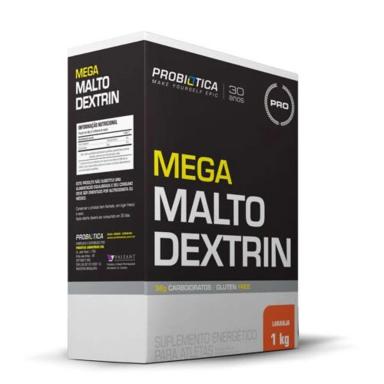 MEGA MALTODEXTRIN - 1 KG LARANJA - PROBIóTICA