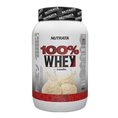 100% WHEY  - 900G BAUNILHA - NUTRATA