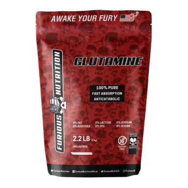 GLUTAMINE ANTICATABOLIC - 1000G REFIL SEM SABOR - FURIOUS NUTRITION