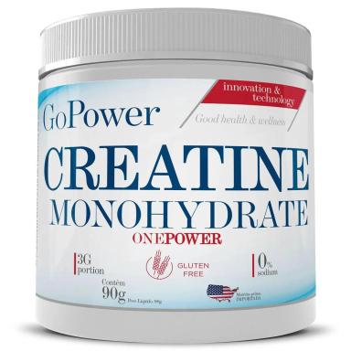 CREATINA MONOHIDRATADA - 90G SEM SABOR - GOPOWER