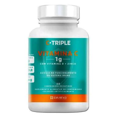 C-TRIPLE VITAMINA C - 30 COMPRIMIDOS REVESTIDOS - DIVINA PHARMA