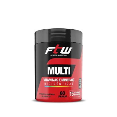 MULTI VITAMINAS E MINERAIS BIOIDêNTICAS - 60 CáPSULAS - FTW