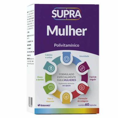 SUPRA MULHER POLIVITAMíNICO - 60 CáPSULAS - HERBAMED