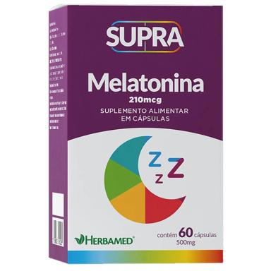 Suplemento Alimentar Supra Melatonina - 210mcg 60 Cápsulas - Herbamed