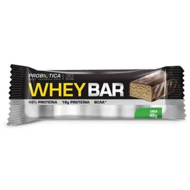 WHEY BAR - 1 UNIDADE CôCO - PROBIóTICA