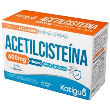 ACETILCISTEíNA 600MG - 16 CáPSULAS - KATIGUá