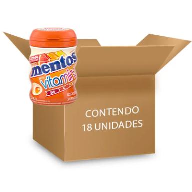 MENTOS POTE VITAMINS ZERO AçúCAR CONTENDO 18 FRASCOS