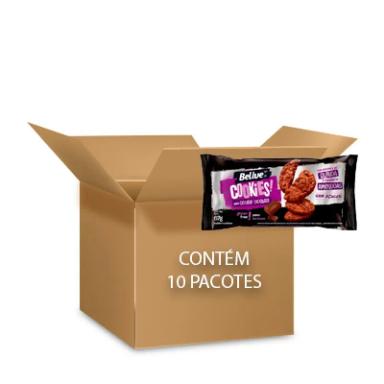 COOKIES BELIVE ZERO LACTOSE, AçúCAR E GLúTEN DOUBLE CHOCOLATE 10 PCTS DE 67G CADA