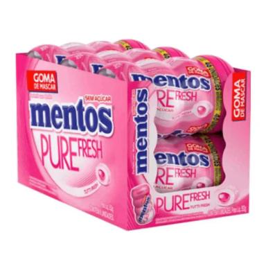 MENTOS POTÃO PURE TUTTI FRUTTI FRESH ZERO AÇÚCAR CONTENDO 6 FRASCOS DE 92G CADA
