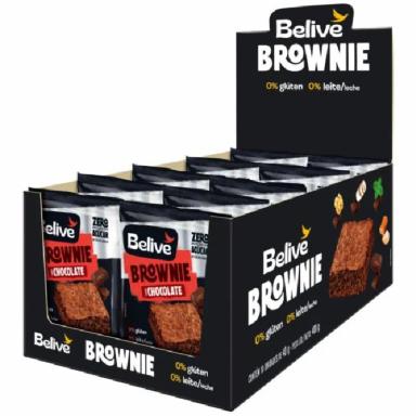 BROWNIE BELIVE BE FREE CHOCOLATE CONTENDO 10 UNIDADES DE 40G CADA